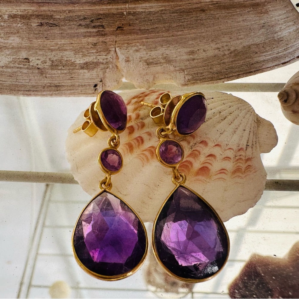 Amethyst Dangle Earrings